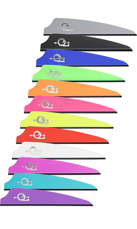 Q2i Archery Fusion X-II Target Archery Vanes -Orange, 4 100