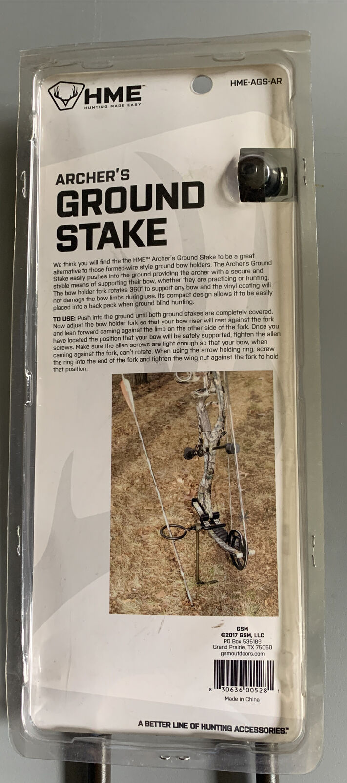 HME Archer's Ground Stake with Arrow Ring