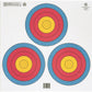 Maple Leaf Reduced 40cm to (20cm Actual) 3-Spot Target Face (5 Pack)