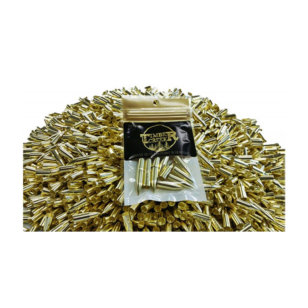 Timber Creek Premium Points - Brass Glue On 11/32 125g